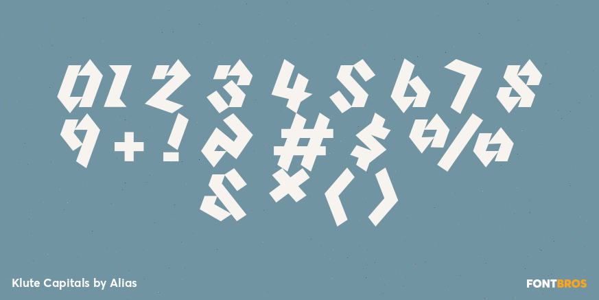 Klute Capitals Font Poster #1