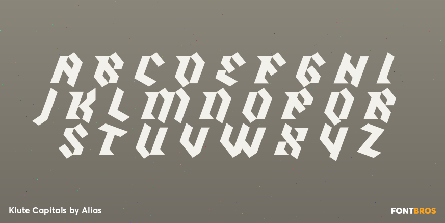 Klute Capitals Font Poster #1