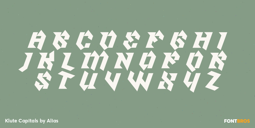 Klute Capitals Font Poster #1
