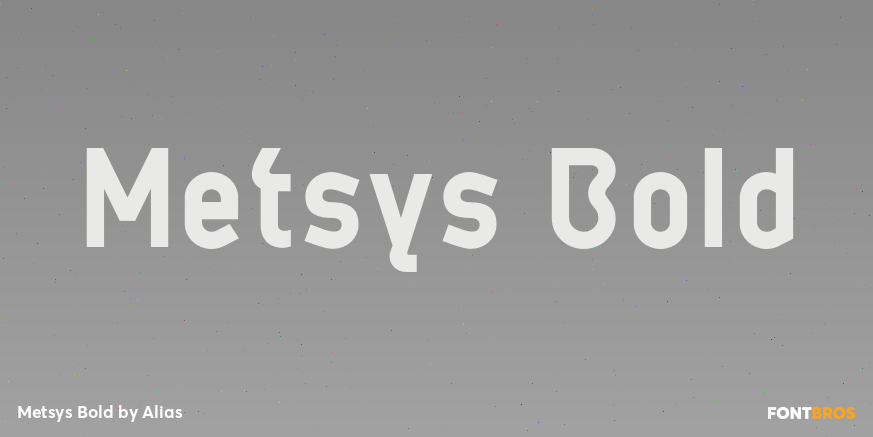 Metsys Bold Font Poster #1