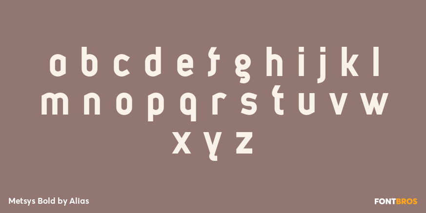 Metsys Bold Font Poster #3