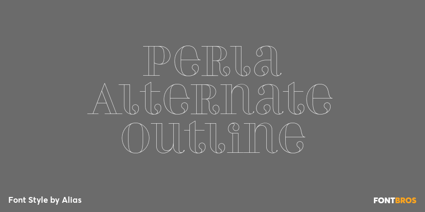Perla Alternate Outline Poster