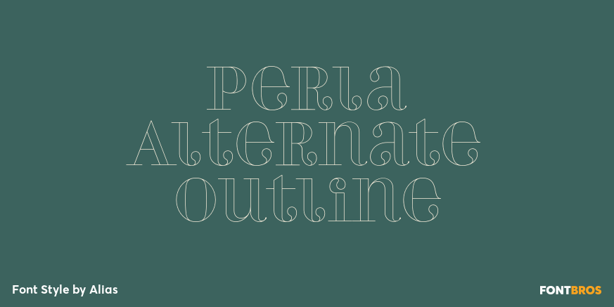Perla Alternate Outline Poster