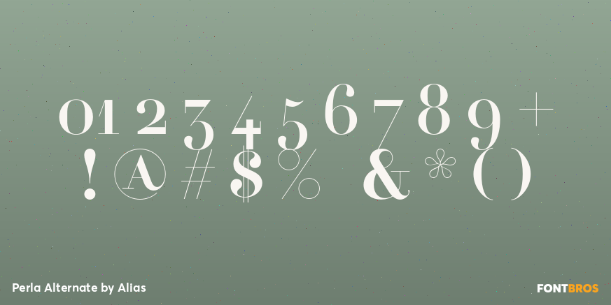 Perla Alternate Font Poster #1