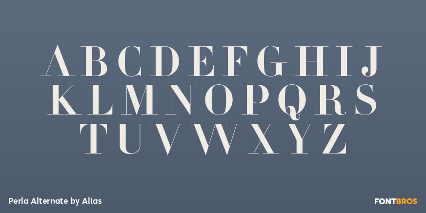 Perla Alternate Font Poster #2