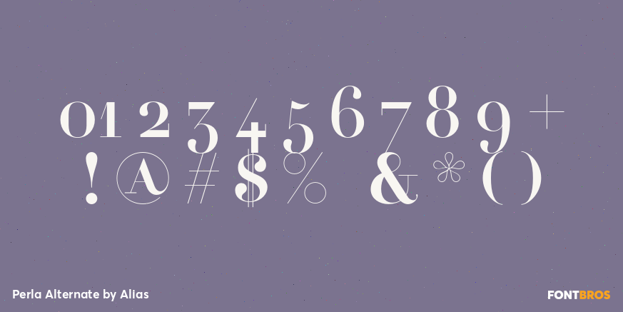 Perla Alternate Font Poster #4