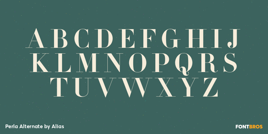 Perla Alternate Font Poster #1