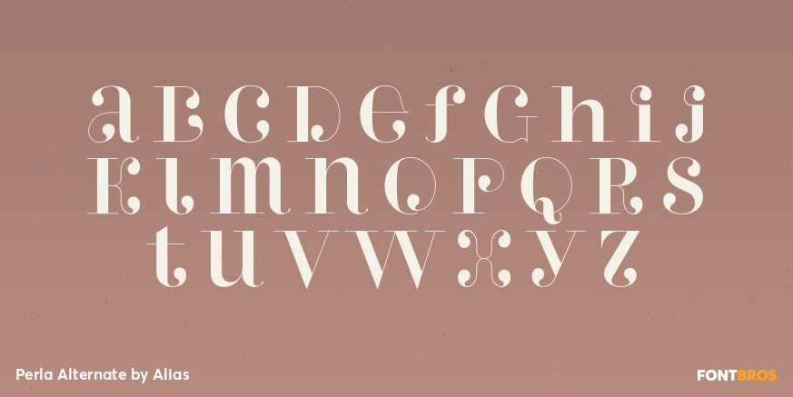 Perla Alternate Font Poster #1