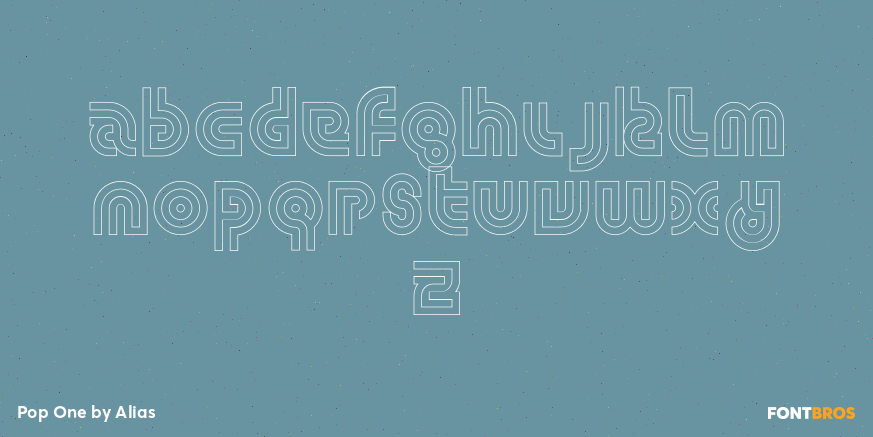 Pop One Font Poster #2