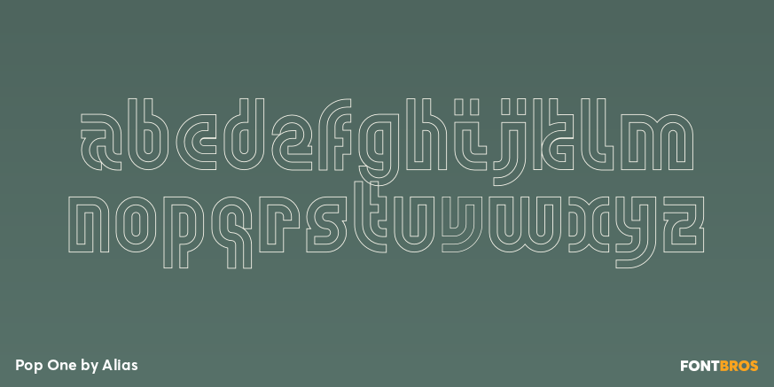 Pop One Font Poster #3