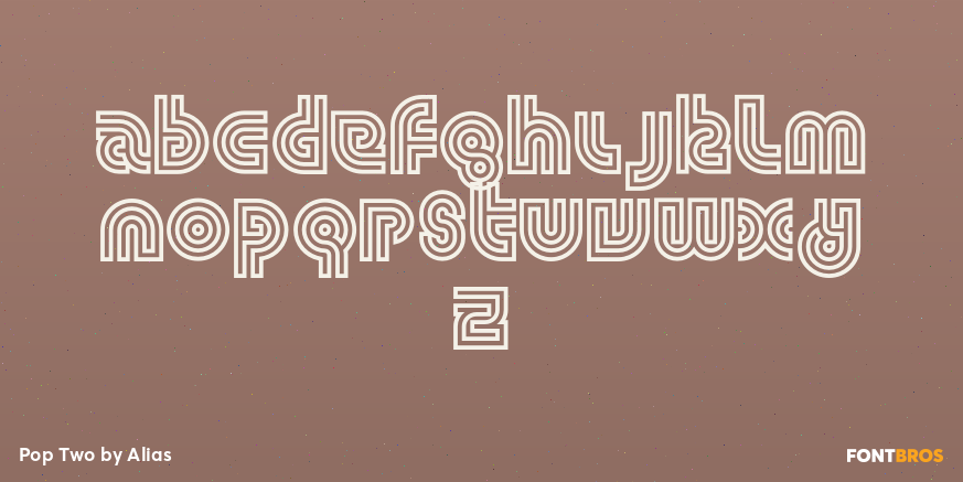 Pop Two Font Poster #2