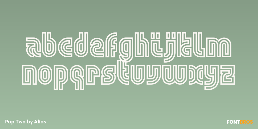 Pop Two Font Poster #3