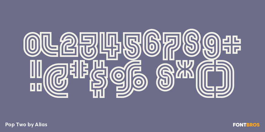 Pop Two Font Poster #4