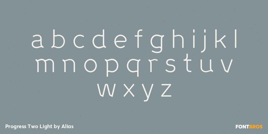 Progress Two Light Font Poster #3