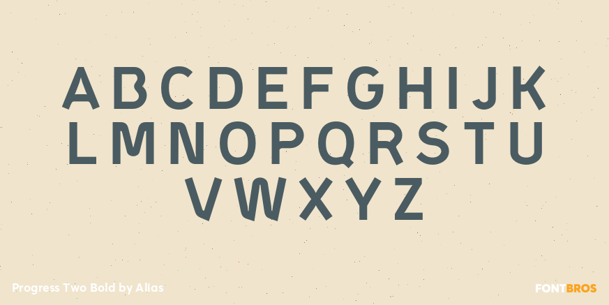 Progress Two Bold Font Poster #2