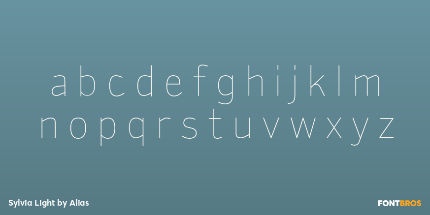 Sylvia Light Font Poster #3