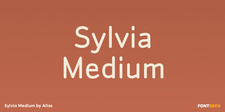 Sylvia Medium Font Poster #1