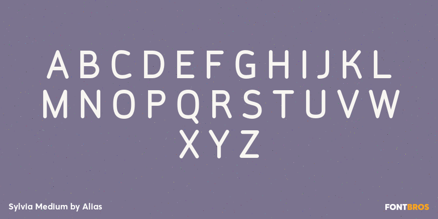 Sylvia Medium Font Poster #2