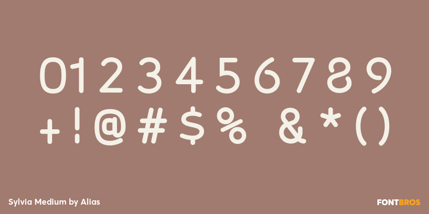 Sylvia Medium Font Poster #4