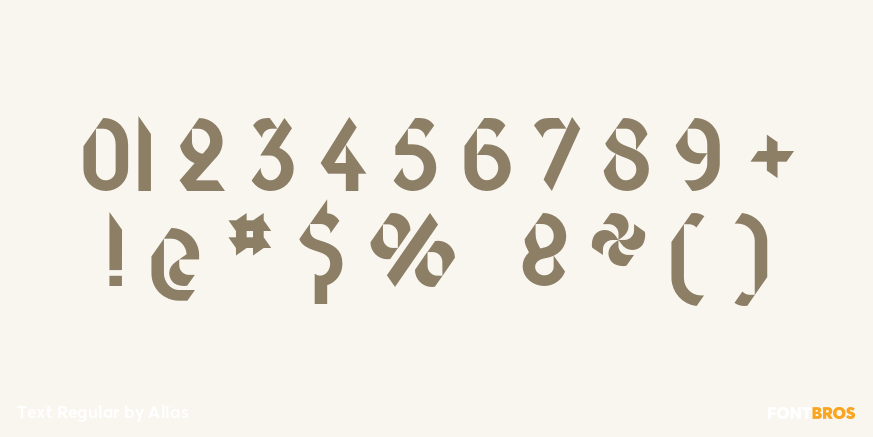 Text Regular Font Poster #4