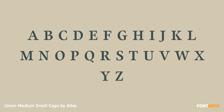 Union Medium Small Caps Font Poster #3