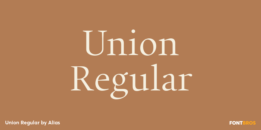 Union Regular Font Poster #1
