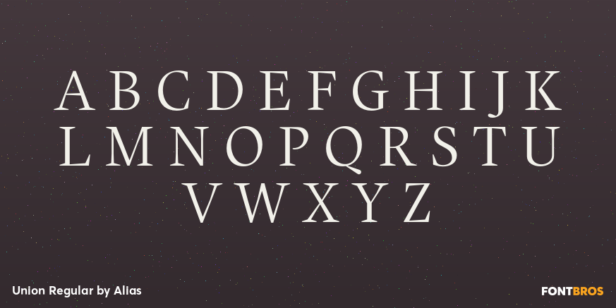 Union Regular Font Poster #2
