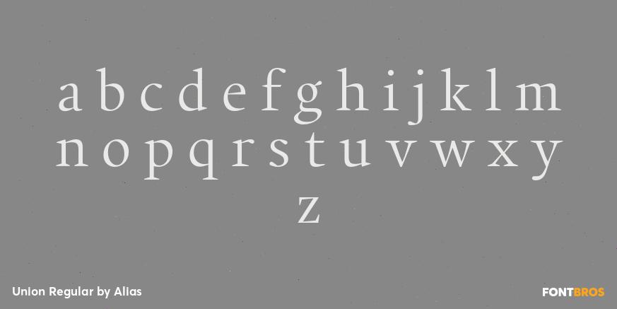 Union Regular Font Poster #3