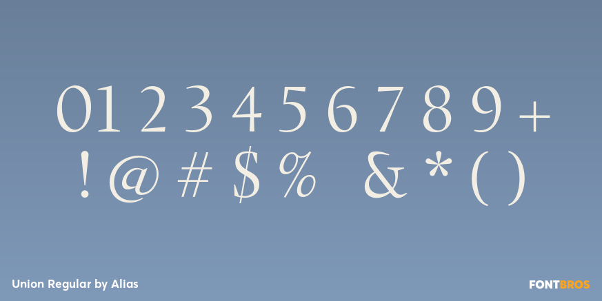 Union Regular Font Poster #4