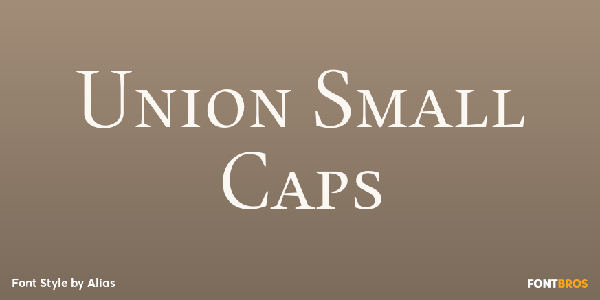 Union Small Caps Font Poster #1