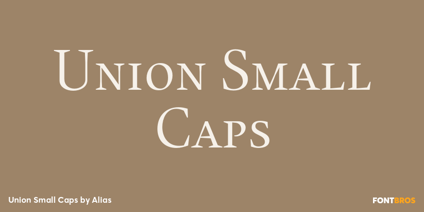 Union Small Caps Font Poster #1