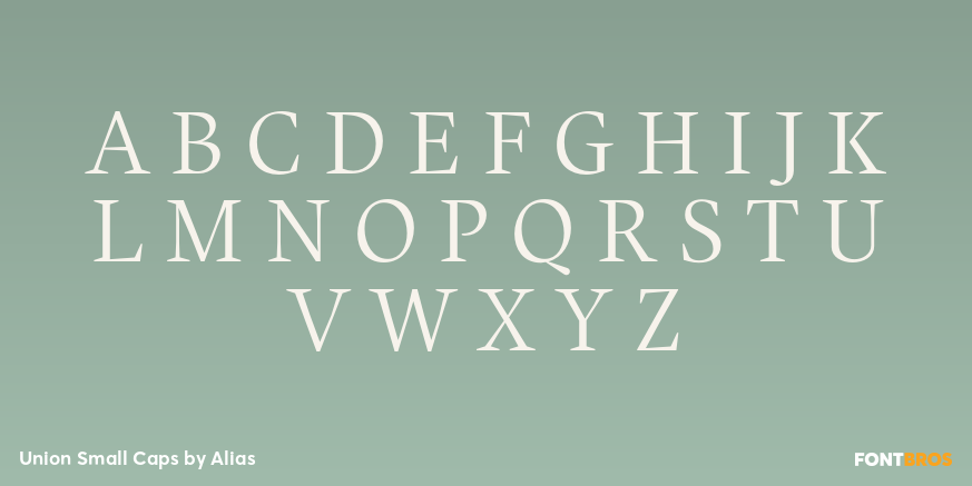 Union Small Caps Font Poster #2