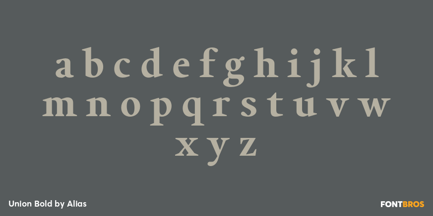 Union Bold Font Poster #3