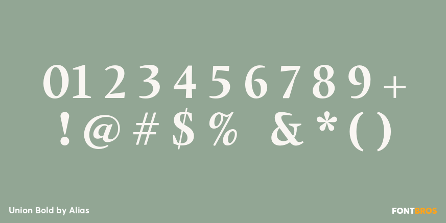 Union Bold Font Poster #4