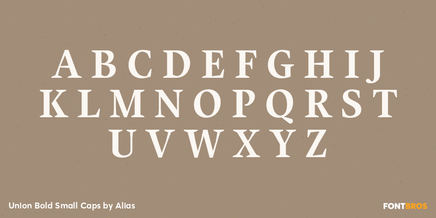 Union Bold Small Caps Font Poster #1
