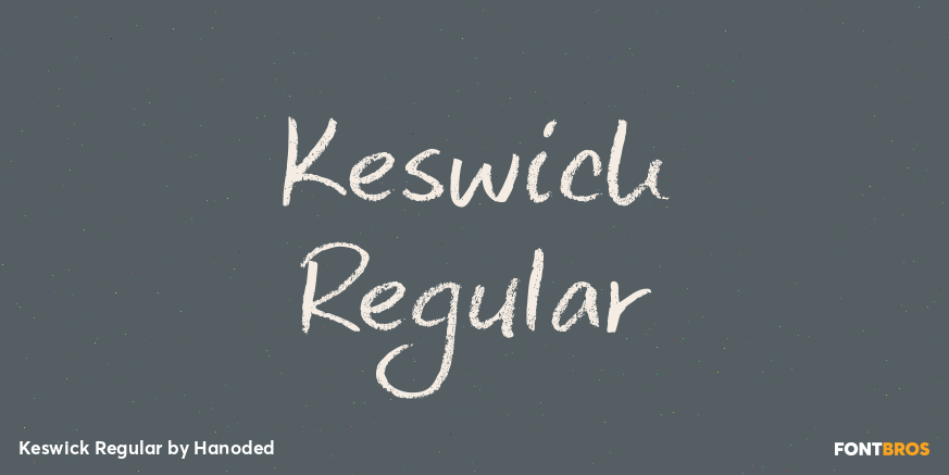 Keswick Regular Font Poster #1