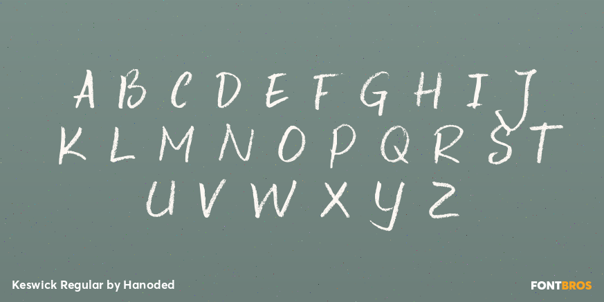 Keswick Regular Font Poster #2