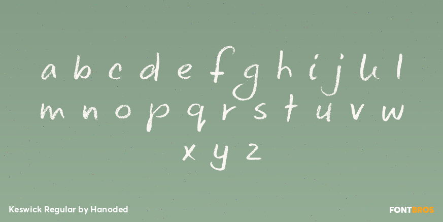 Keswick Regular Font Poster #3