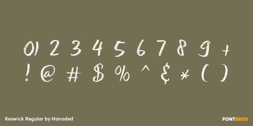 Keswick Regular Font Poster #4