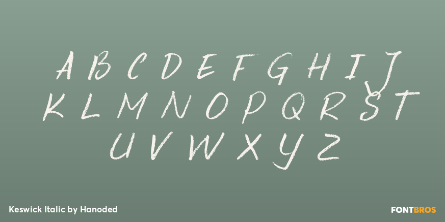 Keswick Italic Font Poster #2
