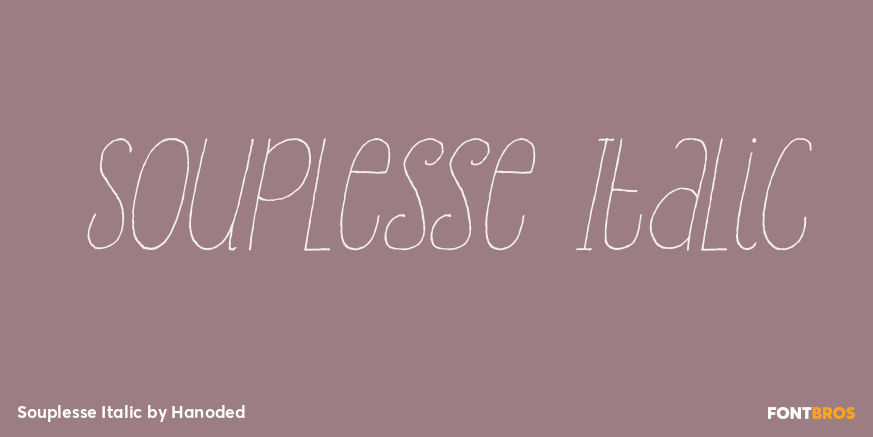 Souplesse Italic Font Poster #1
