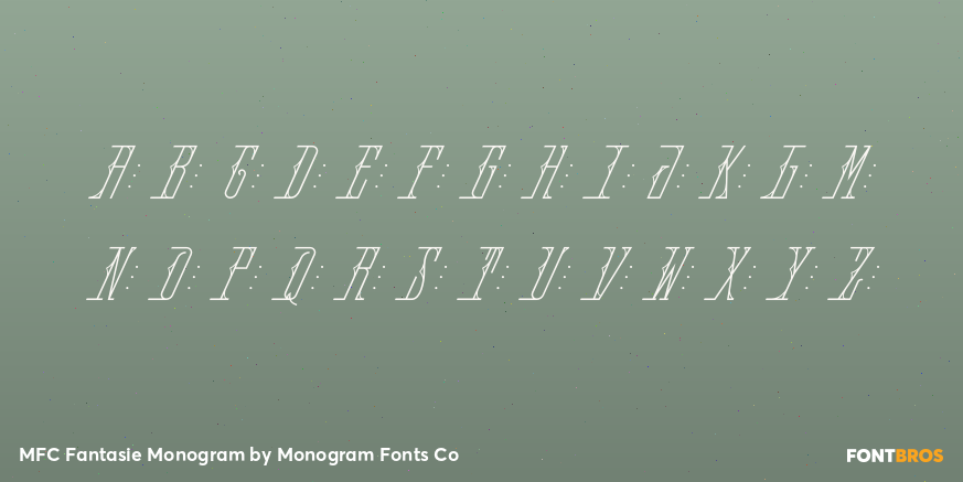 MFC Fantasie Monogram Font Poster #2