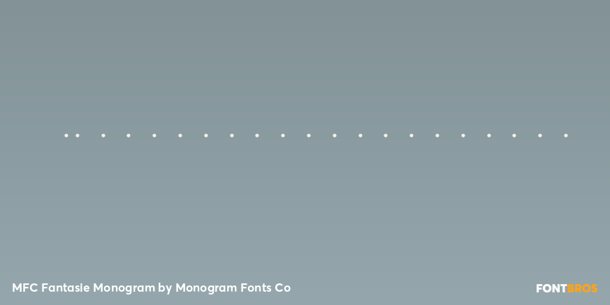 MFC Fantasie Monogram Font Poster #4