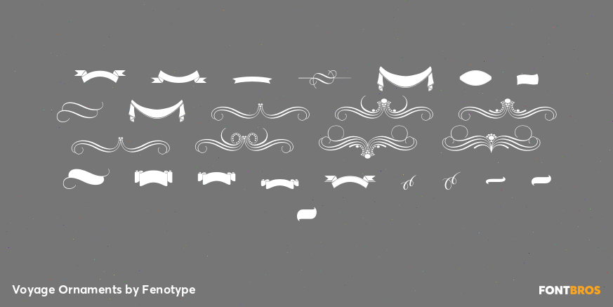 Voyage Ornaments Font Poster #1