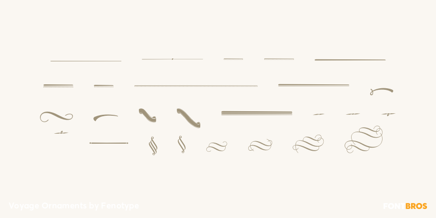 Voyage Ornaments Font Poster #1