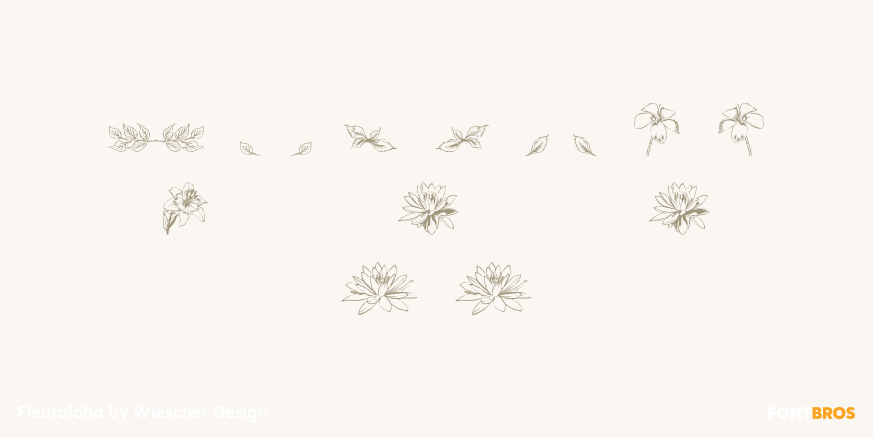 Fleuraloha Font Poster #1