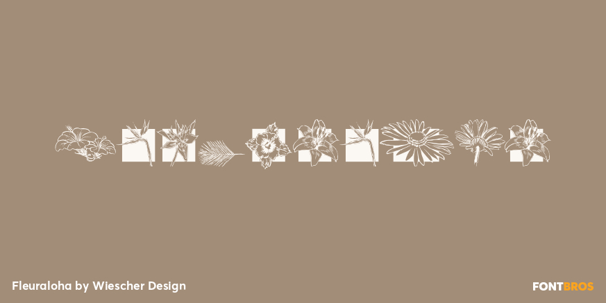 Fleuraloha Font Poster