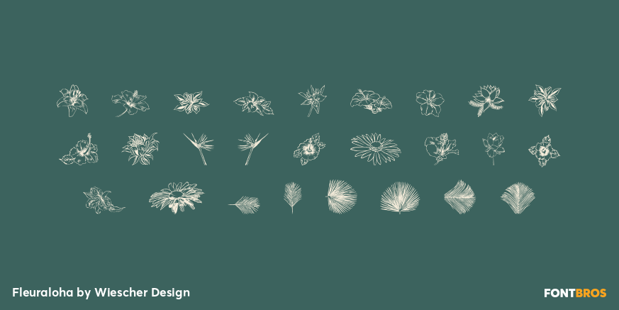 Fleuraloha Font Poster #2