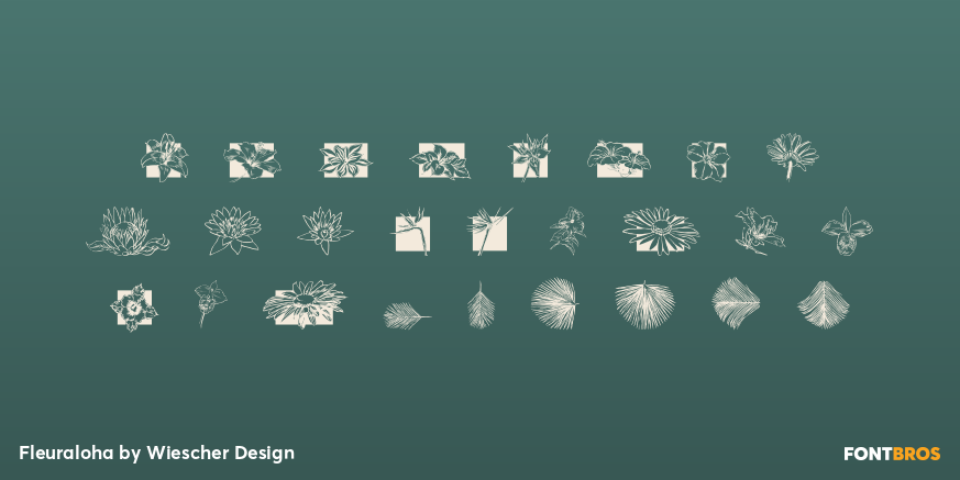 Fleuraloha Font Poster #3