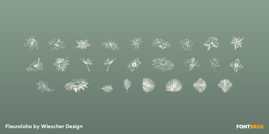 Fleuraloha Font Poster #1